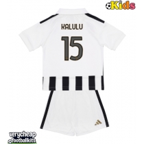 Juventus Pierre Kalulu #15 Replica Home Minikit 2026-27 Short Sleeve (+ pants)